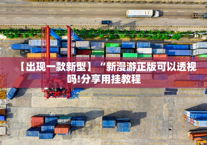【出现一款新型】“新漫游正版可以透视吗!分享用挂教程