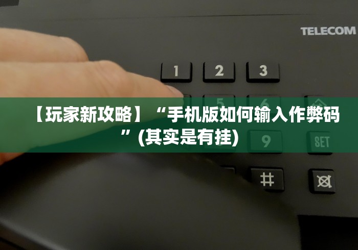 【玩家新攻略】“手机版如何输入作弊码”(其实是有挂) 【玩家新攻略】“手机版如何输入作弊码”(其实是有挂)
