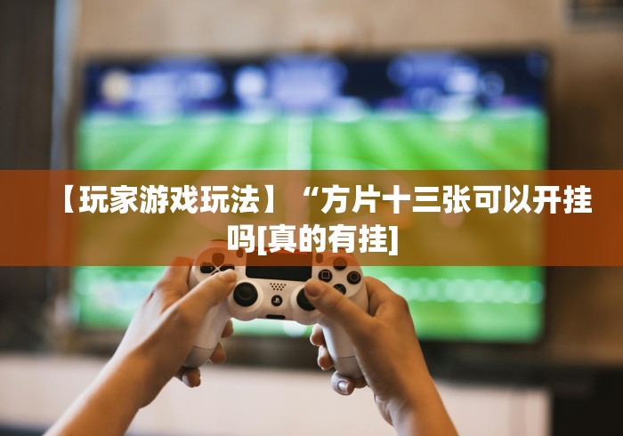 【玩家游戏玩法】“方片十三张可以开挂吗[真的有挂]