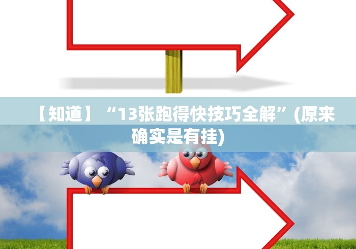 【知道】“13张跑得快技巧全解”(原来确实是有挂) 【知道】“13张跑得快技巧全解”(原来确实是有挂)