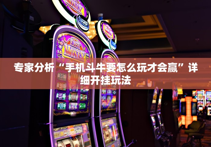 专家分析“手机斗牛要怎么玩才会赢”详细开挂玩法