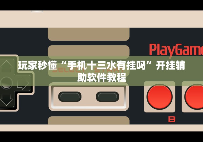 玩家秒懂“手机十三水有挂吗”开挂辅助软件教程
