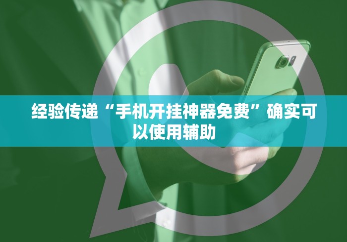 经验传递“手机开挂神器免费”确实可以使用辅助