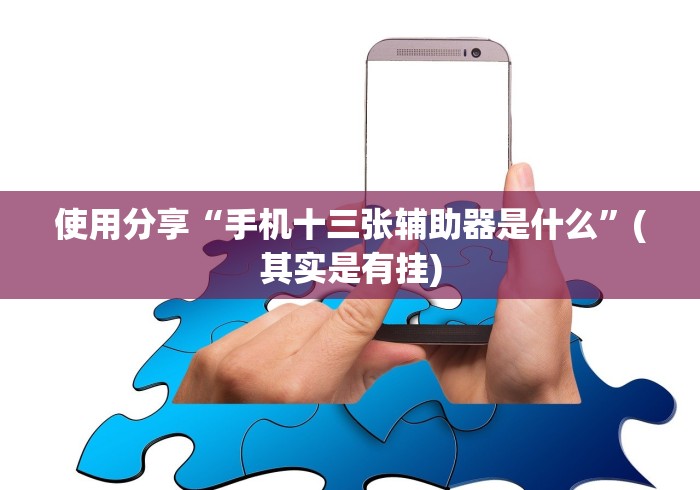 使用分享“手机十三张辅助器是什么”(其实是有挂)