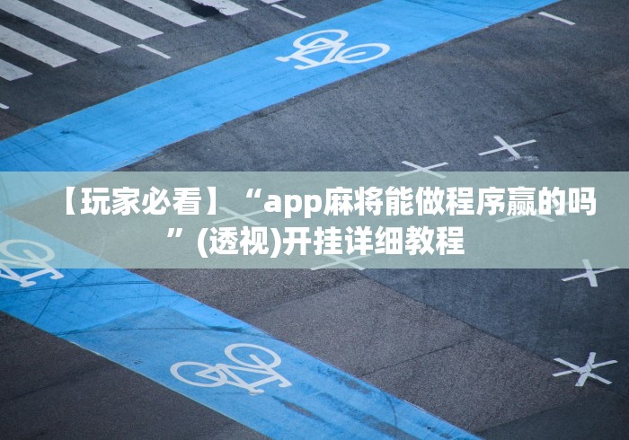 【玩家必看】“app麻将能做程序赢的吗	”(透视)开挂详细教程