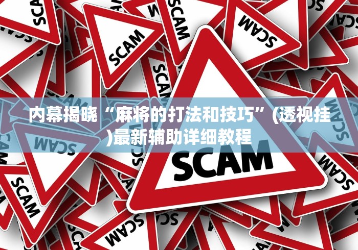 内幕揭晓“麻将的打法和技巧”(透视挂)最新辅助详细教程