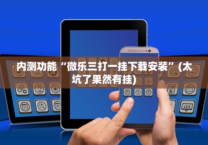 内测功能“微乐三打一挂下载安装	”(太坑了果然有挂)