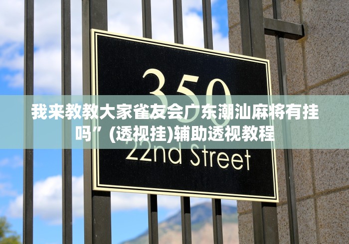我来教教大家雀友会广东潮汕麻将有挂吗	”(透视挂)辅助透视教程