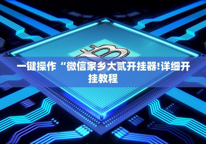 一键操作“微信家乡大贰开挂器!详细开挂教程