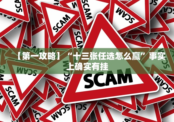【第一攻略】“十三张任选怎么赢”事实上确实有挂