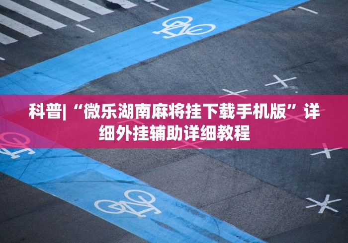 科普|“微乐湖南麻将挂下载手机版”详细外挂辅助详细教程