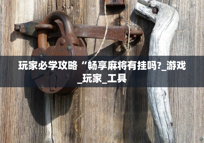 玩家必学攻略“畅享麻将有挂吗?_游戏_玩家_工具 玩家必学攻略“畅享麻将有挂吗?_游戏_玩家_工具