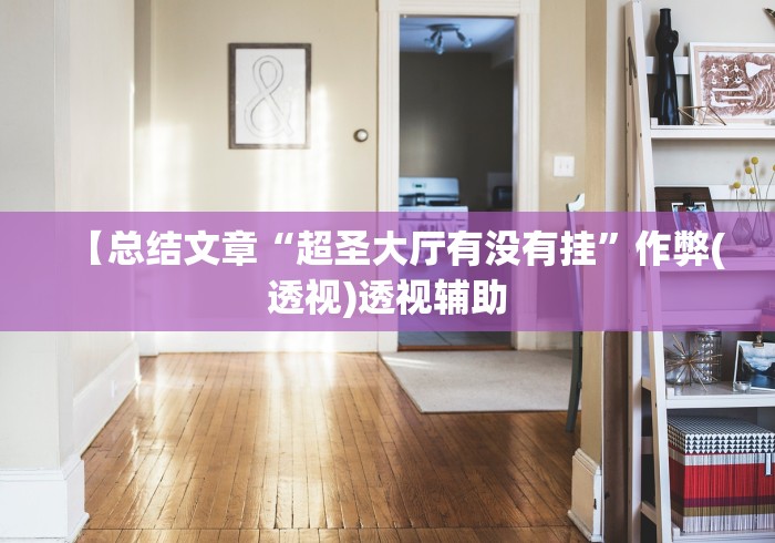 【总结文章“超圣大厅有没有挂”作弊(透视)透视辅助