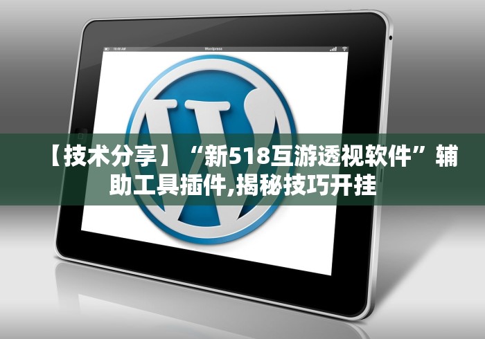 【技术分享】“新518互游透视软件”辅助工具插件,揭秘技巧开挂