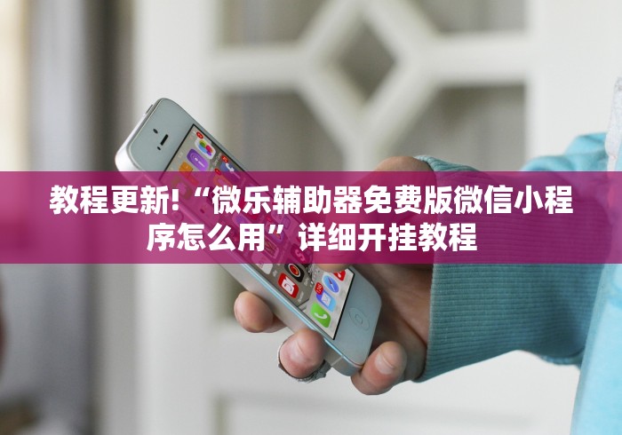 教程更新!“微乐辅助器免费版微信小程序怎么用”详细开挂教程
