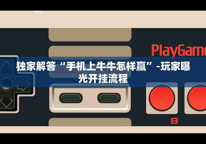 独家解答“手机上牛牛怎样赢”-玩家曝光开挂流程