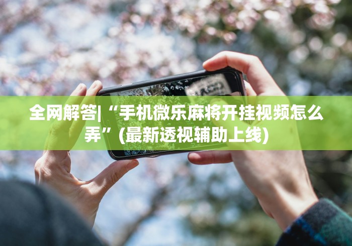 全网解答|“手机微乐麻将开挂视频怎么弄”(最新透视辅助上线)