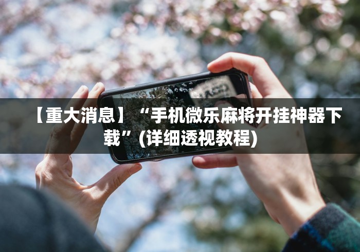 【重大消息】“手机微乐麻将开挂神器下载”(详细透视教程)