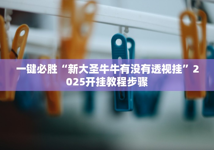 一键必胜“新大圣牛牛有没有透视挂”2025开挂教程步骤